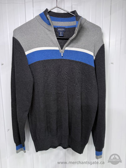 Men’s Size Large Sweater and Quarter-Zip Pullover Lot – 7 Pieces