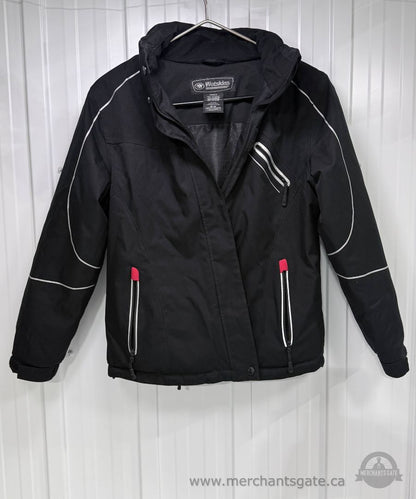Wetskins Women’s Black Outdoor Jacket with Reflective Trim Size Medium