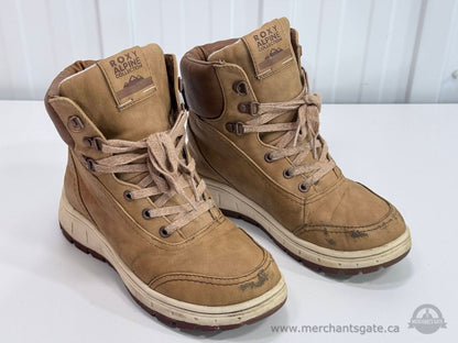 Roxy Karmel Alpine Collection Women’s Lace-Up Winter Boots Tan Size 6