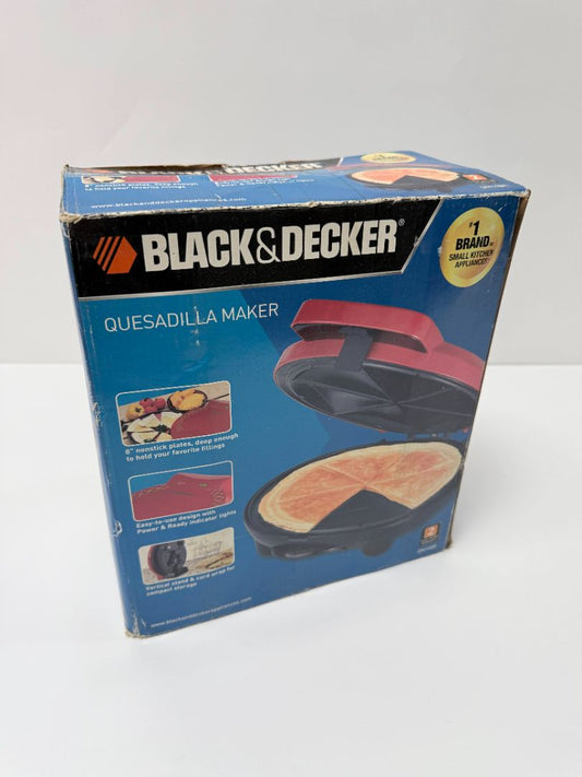 Black And Decker QM1088 Quesadilla Maker Non Stick Electric Kitchen Appliance New In Box