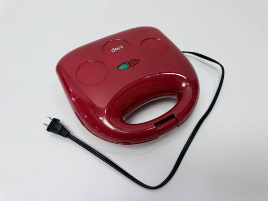 Deni Mini Pancake Maker Model 4883 Non Stick Red Electric Breakfast Appliance