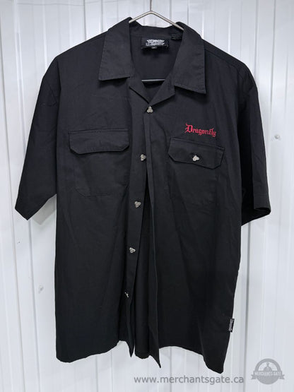 Vintage Dragonfly Clothing Company Motorcycle Chopper Biker Shirt – Men’s XL – Made in USA