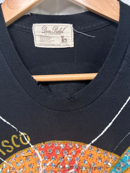 Dom Rebel Dream at the Disco Cobra Rhinestone T-Shirt Men’s Large