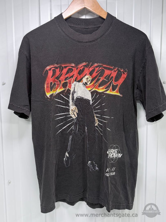 Chris Brown 11:11 Tour 2024 Original Concert T-Shirt Size Medium