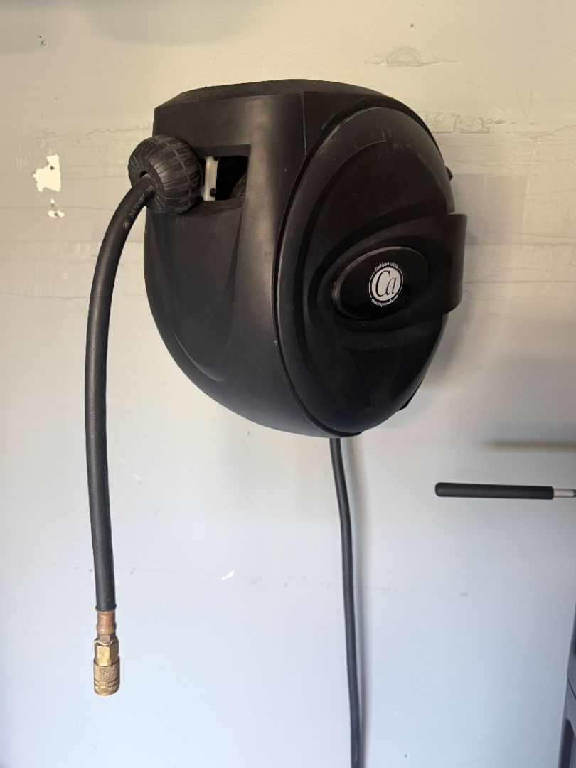 Campbell Hausfeld 50' Retractable Air Hose Reel – 3/8" Compressor Hose