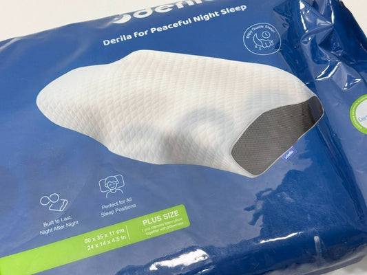 Derila Memory Foam Plus Size Pillow + Pillow Cover (New, Sealed)