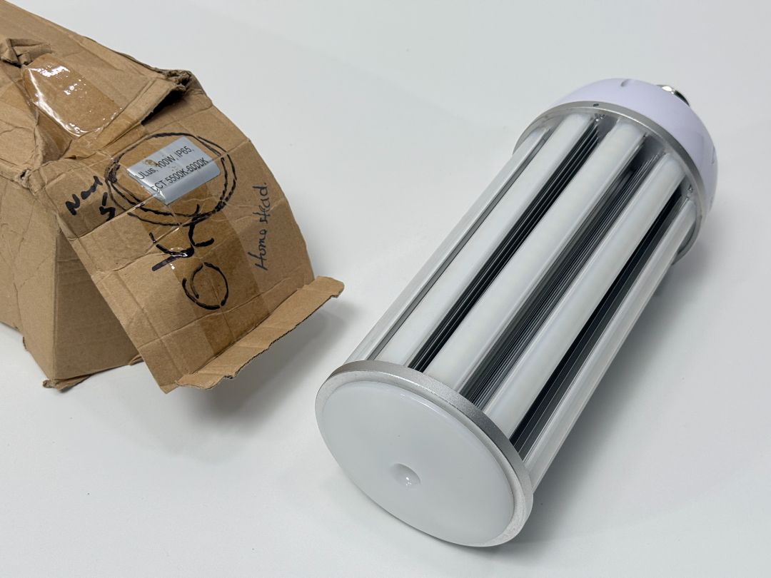 100W 347V LED Corn Bulb E40 Base – Daylight 5500K–6000K IP65