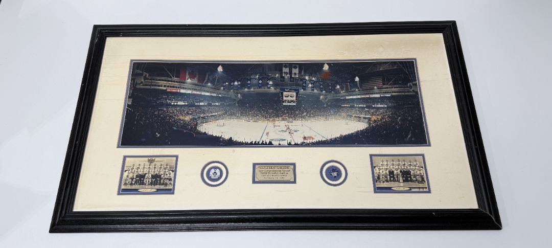 Toronto Maple Leafs Maple Leaf Gardens Last Game 1999 Commemorative Framed Print 40" x 22"