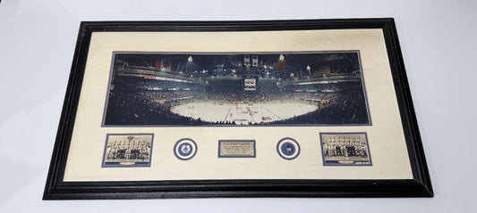 Toronto Maple Leafs Maple Leaf Gardens Last Game 1999 Commemorative Framed Print 40" x 22"