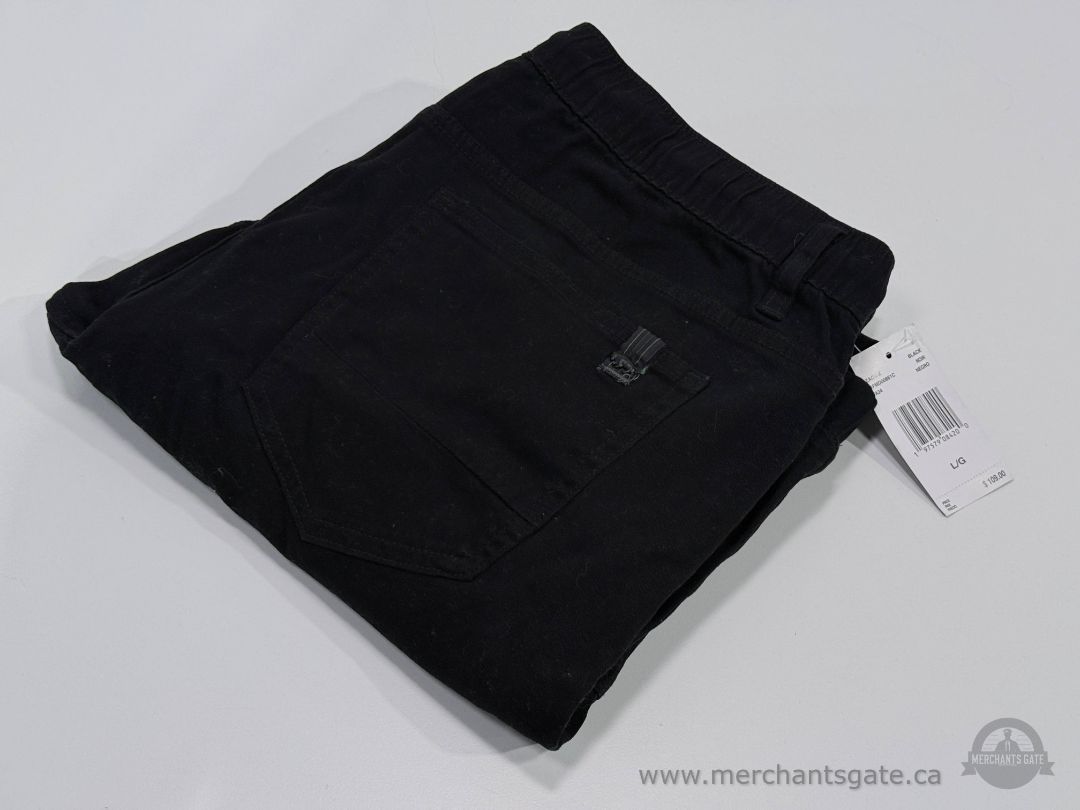 New Buffalo David Bitton Zack-X Men’s Black Jogger Pants Size Large
