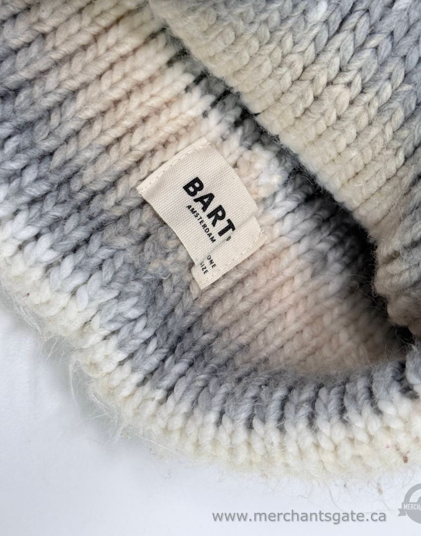 Barts Amsterdam Chunky Knit Striped Beanie Hat One Size
