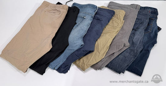 8 Pairs Men’s Size Large Jeans Chinos and Dress Pants Lot - AG Guess Wrangler