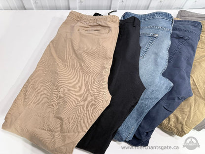 8 Pairs Men’s Size Large Jeans Chinos and Dress Pants Lot - AG Guess Wrangler