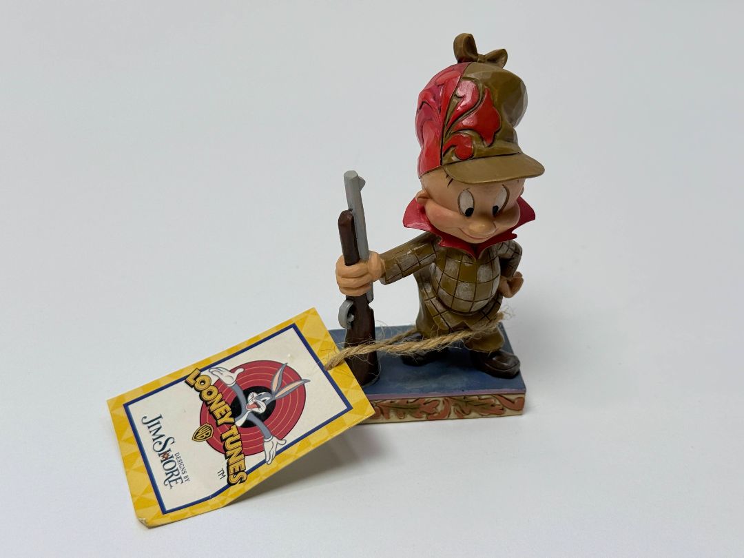 New Jim Shore Looney Tunes Elmer Fudd Figurine "Happy Hunter"