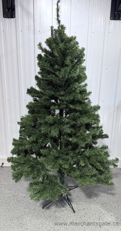 6.5-Foot Deluxe Pine Artificial Christmas Tree with Metal Stand - Unlit