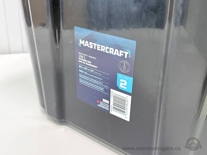 Mastercraft 102L Heavy Duty Stackable Storage Tote Bin with Lid 29" x 20" x 16"