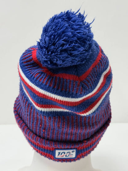 Buffalo Bills New Era NFL Knit Winter Hat Blue Red Pom Beanie