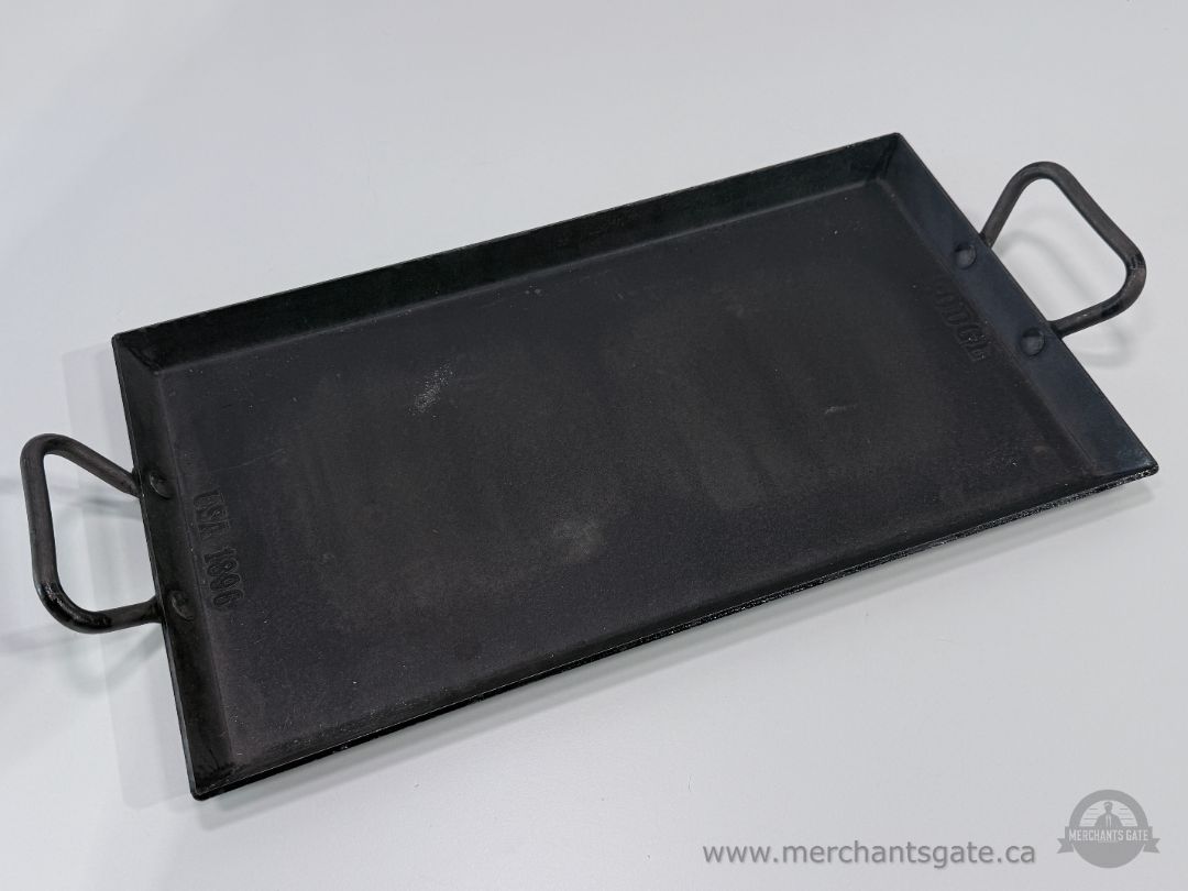 Lodge CRSGR18 18" Carbon Steel Griddle Pan USA Made with Dual Handles