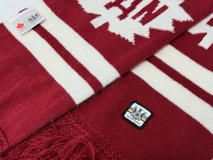Canada Olympic Scarf Hudsons Bay official Red White Knit 60 Inch Team Canada