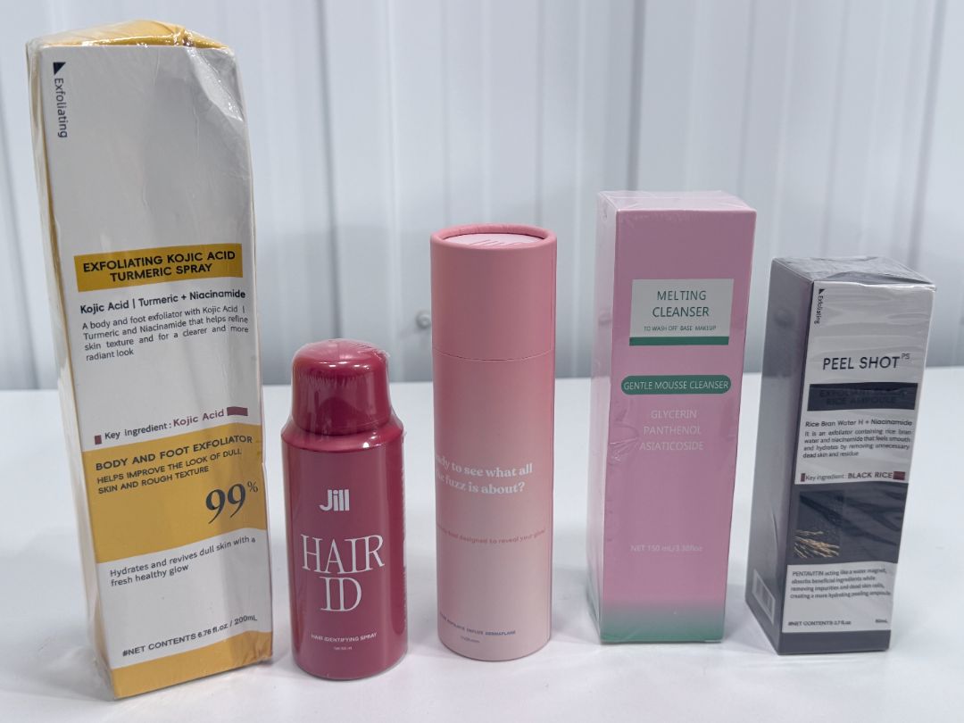 New Korean Skincare Beauty Lot of 5 - Peel Shot Rice Ampoule, Kojic Acid, Cleanser, Jill Hair ID