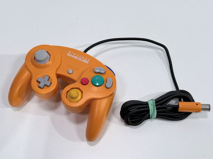 Original Nintendo GameCube Spice Orange Controller DOL-003 OEM Genuine Tested Near Mint