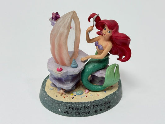Disney Ariel Little Mermaid Figurine Collectible Princess Vanity Mirror Statue