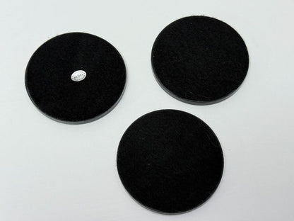 Vintage Inuit Art Soapstone Coasters Set of 3 BOMA Canada Felt Backed