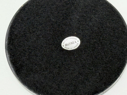 Vintage Inuit Art Soapstone Coasters Set of 3 BOMA Canada Felt Backed