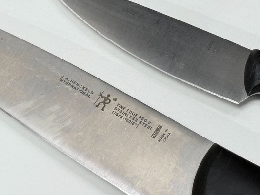 Henckels Knife Block with 6" Chef Knife and Paring Knife / Fine Edge Pro V Set