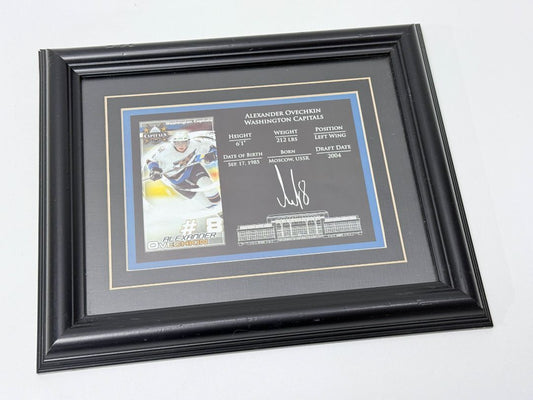 Alexander Ovechkin Washington Capitals Framed Player Card With Stats And Signature Print