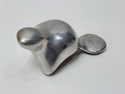 Hoselton Cast Aluminum Beaver Sculpture Signed Canada Figurine 5 Inch Wide