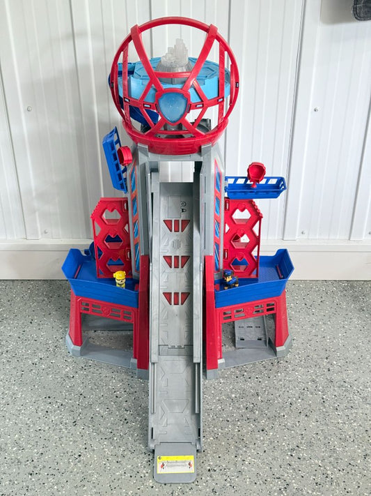 Paw Patrol Lookout Tower Playset + 2 Figurines – Good Condition