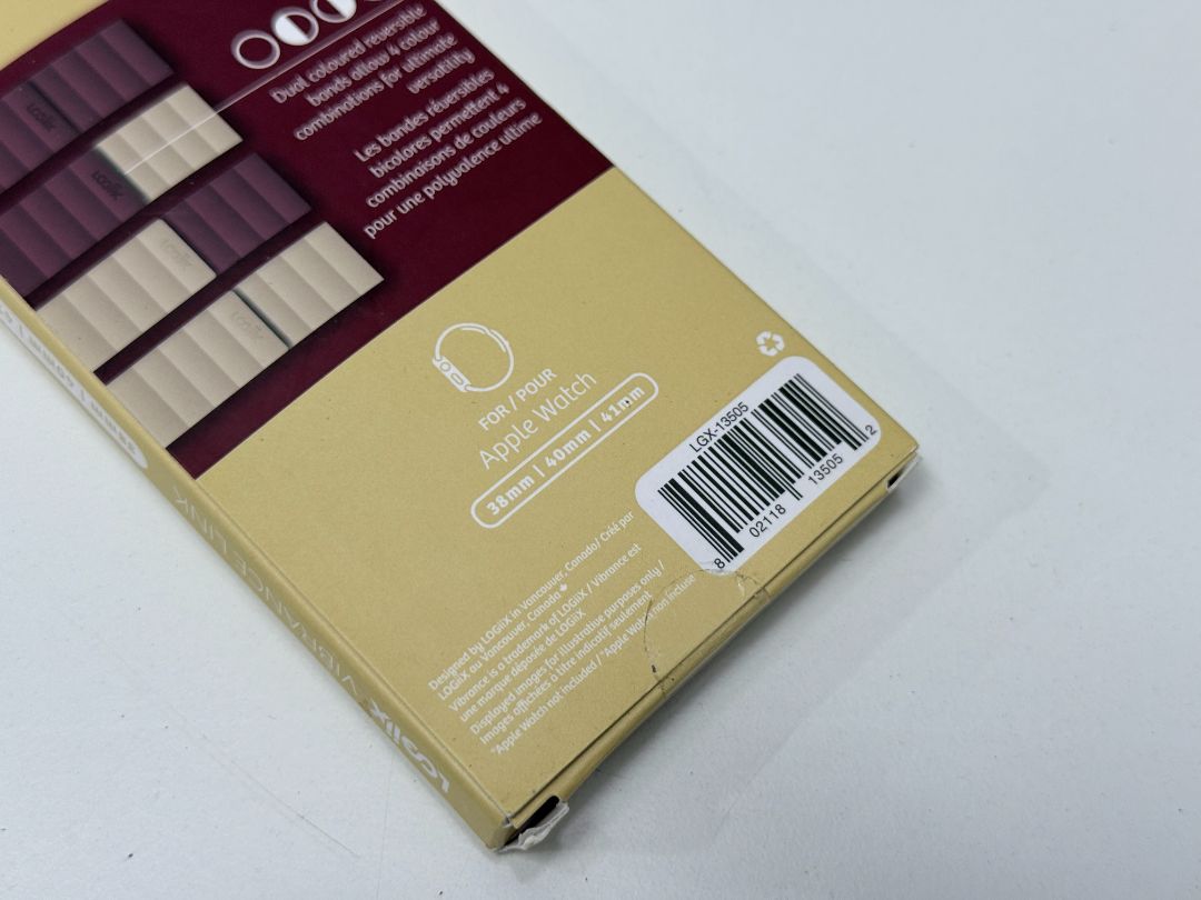 Logiix Vibrance Link Reversible Band For Apple Watch 38mm 40mm 41mm Plum Beige New In Box