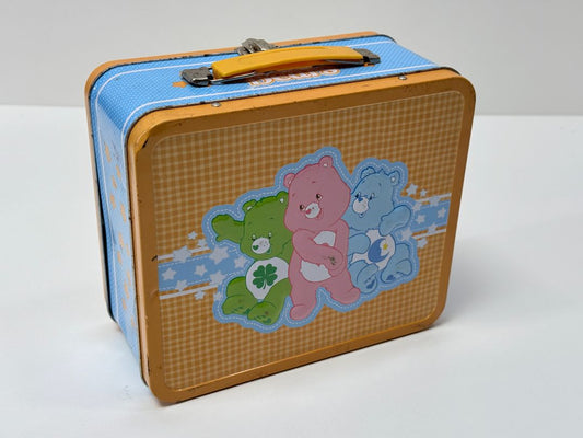 Care Bears Metal Lunch Box Tin Retro Style Collectible Storage Case