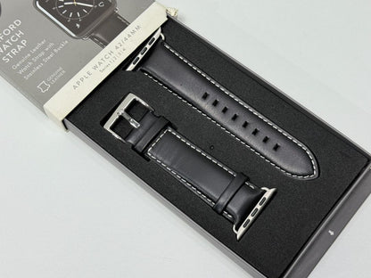 NEW Oxford Genuine Leather Watch Strap For Apple Watch 42mm 44mm Series 1 2 3 4