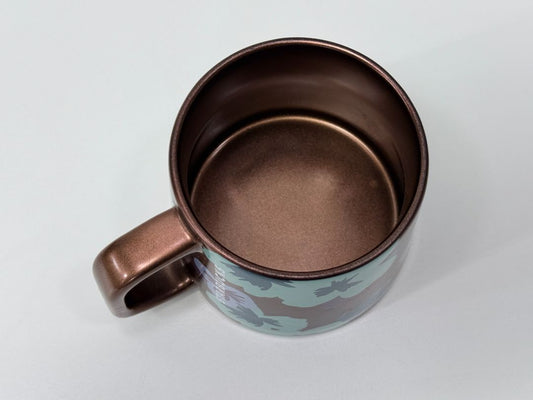 Starbucks Floral Ceramic Mug 14oz 2020 Brown Blue Green Purple Collectible