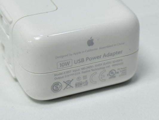 Apple 10W USB Power Adapter Model A1357 Original Charger For iPad iPhone iPod