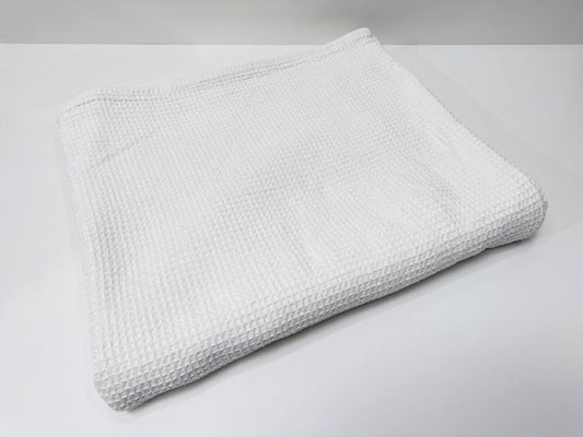 Glamburg 100% Cotton Waffle Weave Thermal Blanket Queen Size 90" x 80" Soft Breathable