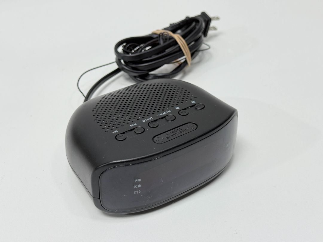 Onn Digital Alarm Clock With Red LED Display