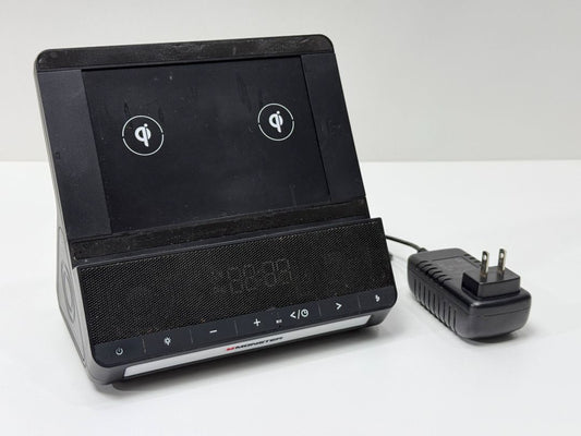 Monster Trio Bluetooth Speaker Dock Wireless Charging Station With Power Adapter
