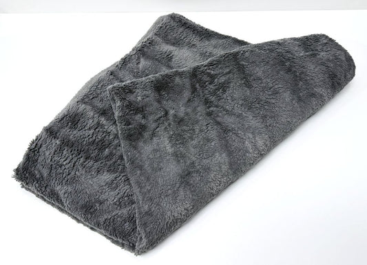 Indigo Gray Throw Blanket 55x48 Plush Soft Cozy Faux Fur Decorative Throw