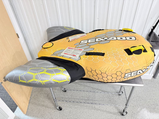 Sea-Doo 2-Person Inflatable Towable Tube with Wings, BRP Yellow