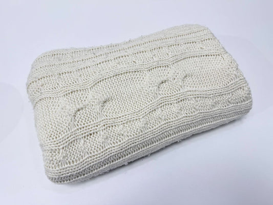 Life Comfort Ivory Knit Throw Blanket 44 x 72
