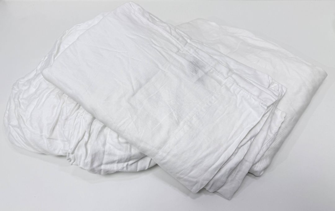 Queen Sheet Set 6 Piece White Cotton Blend With 4 Pillowcases