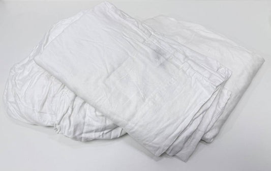 Queen Sheet Set 6 Piece White Cotton Blend With 4 Pillowcases