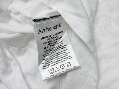 Slumberchill Standard Pillowcases Set of 9 60 Cotton 40 Tencel White