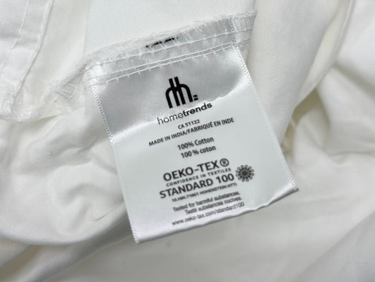 Twin Sheet Set White 100 Percent Cotton by Hometrends