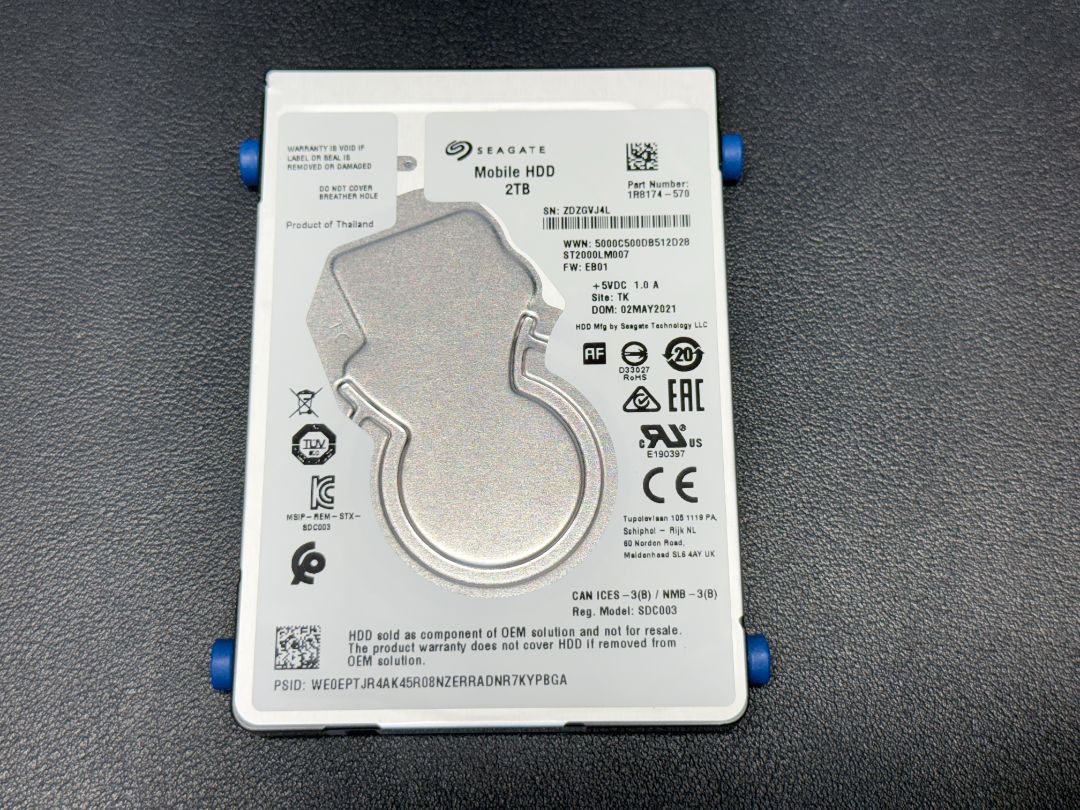 Seagate 2TB 2.5" SATA Mobile Hard Drive ST2000LM007