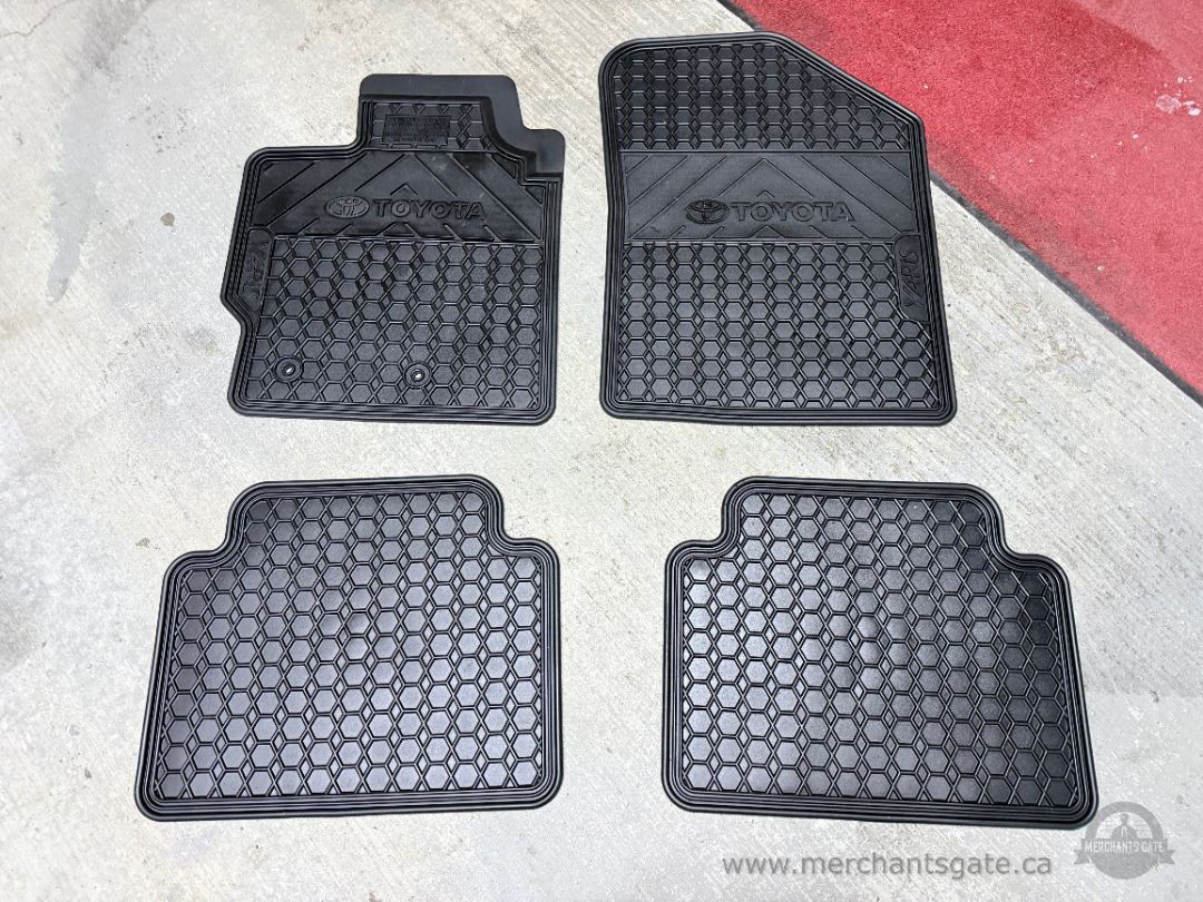 Toyota Yaris OEM All-Weather Rubber Floor Mats Set PU 320-52006-02