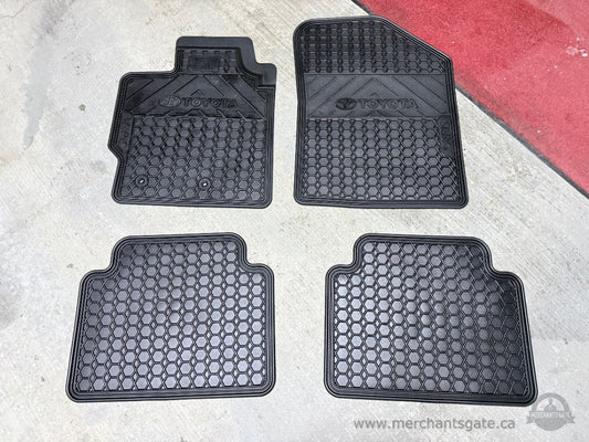 Toyota Yaris OEM All-Weather Rubber Floor Mats Set PU 320-52006-02